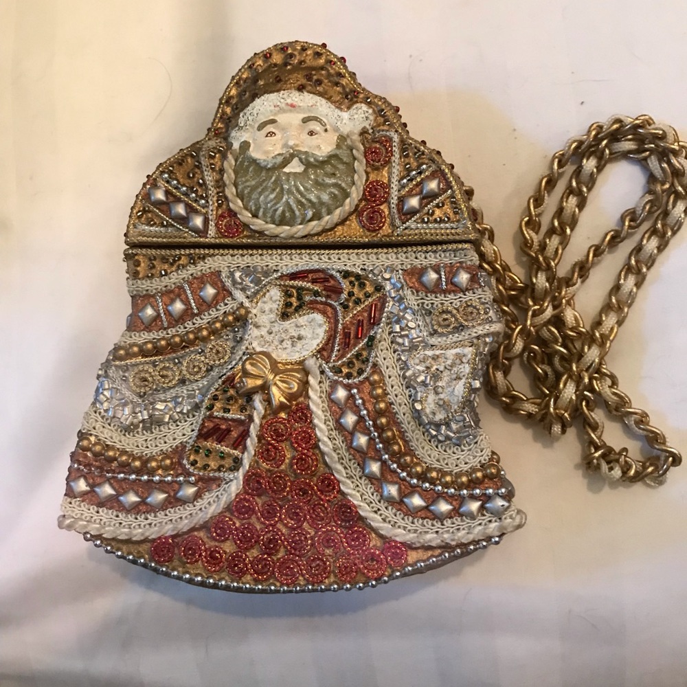 Vintage Mary Frances Santa bag. Perfect shape.